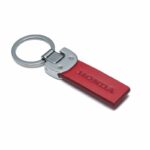 Honda Leather key ring RED
