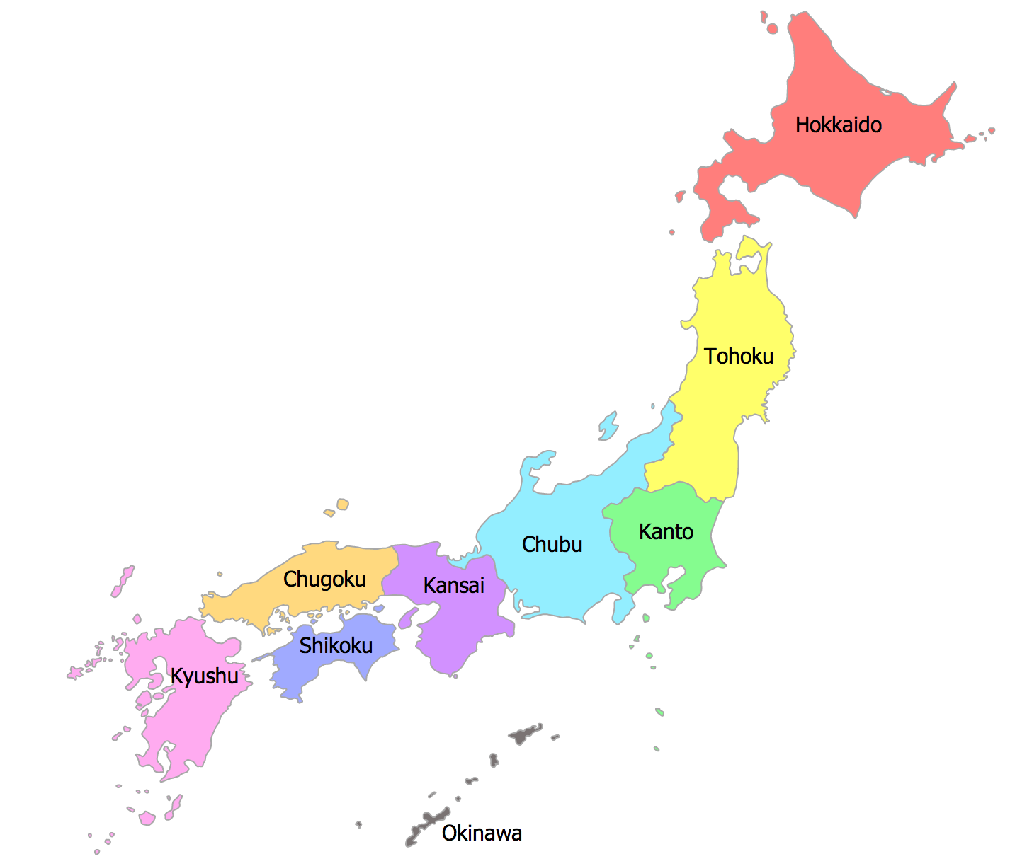 Products Made In Japan Stoppie International   Regions Of Japan 