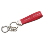 Nissan NismoLeather key ring red