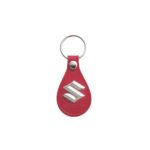 Leather belting key chain 41 Red